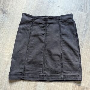 Free People Black Mini Skirt
